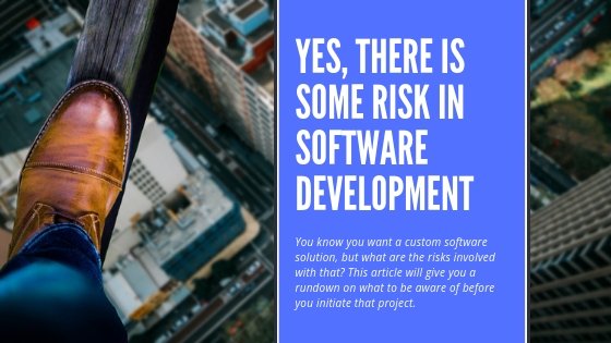 Custom software development risks